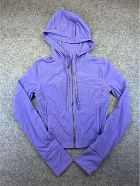 Lululemon Cropped Mesh Define Sz 2 Lavender Breathable Lightweight Premium